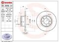 2x BREMBO Bremsscheibe Vorderachse für LADA