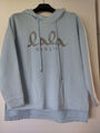 Lala Berlin Hoodie Kapuzenpullover hellblau oversized Gr. M Damen Sweatshirt