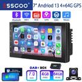 Doppel 2 DIN DAB+ Android 13 4+64G Carplay Autoradio Bluetooth GPS NAVI WiFi RDS