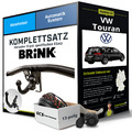 Für VW Touran Typ 1T1,1T2,1T3 Anhängerkupplung abnehmbar +eSatz 13pol 06-10 Kit