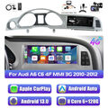 Für Audi A6 C6 4F MMI 3G 2010-2012 Android Autoradio Carplay DAB+ Kamera 6+128G