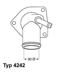 BORGWARNER (WAHLER) THERMOSTAT KÜHLMITTEL 92°C MIT DICHTUNG passend für OPEL