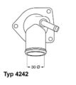 BORGWARNER (WAHLER) THERMOSTAT KÜHLMITTEL 92°C MIT DICHTUNG passend für OPEL