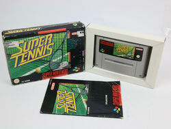 Nintendo SNES Super OVP PAL Super Tennis mit Anleitung