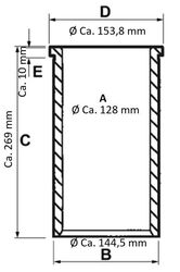 Zylinderlaufbuchse Laufbuchse D2876 LF 12 MAN TGA 03 F2000  (324 01-10-6-0)