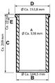 Zylinderlaufbuchse Laufbuchse D2876 LF 12 MAN TGA 03 F2000  (324 01-10-6-0)