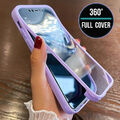 360 Grad Handyhülle Case Schutz Cover Für iPhone 16 15 14 13 12 11 /Pro Max 8 7