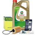 MANNFILTER ÖLFILTER+5L CASTROL EDGE 5W-30 LL FÜR AUDI A4 8K B8 2.0 TDI 07-