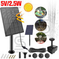 2.5W 200L/H Teichpumpe Solarpumpe Gartenteich Set Pumpenset Springbrunnen Garten