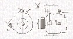 MAGNETI MARELLI Lichtmaschine Generator Lima 063731729010 für VW GOLF 6 Variant