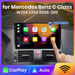 Android 13 Carplay Autoradio Für Mercedes C Class W204 S204 2006 GPS NAVI 2G+32G