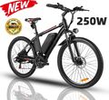 E Bike Elektrofahrrad Mountainbike 26 Zoll E-MTB mit Pedelec E Fahrrad 25km/h DE