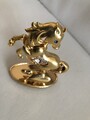 Fengshui Deko Pferd in Gold klein