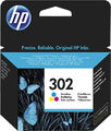 HP 302 HP302XL Drucker Patronen Original Multipack Tinte Set Einzelne Farben OVP