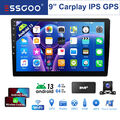 4+64G Kam DAB Doppel DIN Apple Carplay 9" Autoradio Android 13 GPS NAVI RDS BT