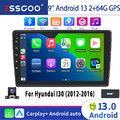 Für Hyundai i30 12-16 64G Autoradio Carplay Android 13 KAM GPS NAV DAB+ BT WIFI