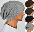 Damen Herren Slouch Lange Beanie Mütze Wintermütze Wollmütze Warme Strickmütze