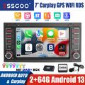 DAB+ 64G Android 13 Apple Carplay Autoradio Für VW T5 Transporter Touareg GPS BT