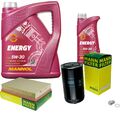 MANN Inspektionspaket 6 L MANNOL Energy 5W-30 für Volvo 940 II Kombi 2.4 TD