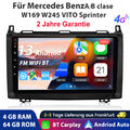 4G+64G Autoradio Für Mercedes Benz W245 W169 A B Klasse Android 13 GPS NAVI WIFI