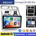 DAB+ 32G Für Peugeot 307 CC 2007-2013 Android13 Autoradio GPS Navi Carplay WIFI