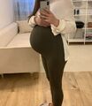 Leggings Damen Umstandsmode Olivgrün S SHEIN 