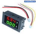 DC 100V 10A Digital LED Voltmeter Amperemeter Dual Volt Amp Meter Rot + Grün