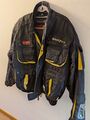 Herren Weise Hydra Tech Motorrad Textiljacke schwarz und gelb hi viz groß