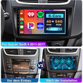 4+64G Für Suzuki Swift IV FZ 2010-2017 Android 13 Autoradio CarPlay GPS NAVI  BT