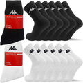 6-24 Paar KAPPA Tennissocken 35-50 Sport Tennis Socken Herren Damen Sportsocken