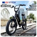 Ebike 20 Zoll Elektrofahrrad 750W E Mountainbike Pedelec Fatbike Trekking E-bike