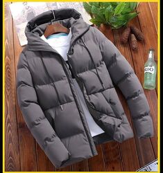 Herren Jacke Winter warme Daunenjacke Gefüllte Jacke mit Reißverschluss Coat