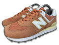 New Balance 574 Damen Sportschuh Sneaker Turnschuh Gr. 37,5 EU Orange Weiß