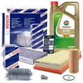 BOSCH-FILTER INSPEKTIONSPAKET+5L CASTROL 5W-30 LL FÜR VW BORA GOLF 4 1J 1.9 TDI