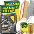 MANN INSPEKTIONSPAKET+5L MANNOL 507 5W-30 ÖL passend für GOLF 5 PASSAT B6/7 AUDI