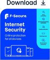 F-Secure Internet Security 2024 für 5 Gerät 1 Jahr PC Mac Mobile E-Mail am selben Tag