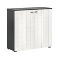 xonox.home Kommode Sideboard Anrichte Schrank Monte anthrazit 92 x 86 x 37 cm