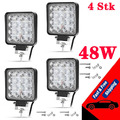 4x 48W Led Arbeitsscheinwerfer Offroad Scheinwerfer 12V 24V Traktor LKW Bagger