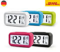 LED Wecker Digital Alarmwecker Uhr Kalender Beleuchtet Schlummerfunktion Alarm