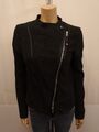 HIGH Tech Everyday Couture Jacke Strickjacke Gr.42 I48 Spitzenoptik Schwarz