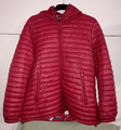 witzige rot-bunte Wendejacke mit Kapuze & Taschen, Gr. 54 (XL)