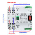 63A Dual Netzteil Automatischer 2P Umschalter Transfer Switch Transferschalter