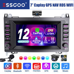 Autoradio 2+32G Android 12 Carplay GPS Für Mercedes Benz A/B-Klasse W169 Kam DVR