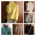 Damen Winter Kaschmir Rollkragenpullover Pulli Strickpullover Pullover Sweater