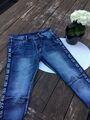 ☀️Denim, Jeans, M, 38, Blautöne, coole Waschung, Pailletten, Festival, Party☀️