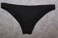 BIKINI UNTERTEIL SLIP GRÖSSE 38 SCHWARZ MIT STRUKTUR H&M