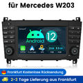 DAB+Android 12 Autoradio GPS CarPlay BT Navi Mercedes CLC/CLK/C Klasse W203 W209