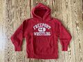 Vintage 70s or 80s Champion Reverse Weave Hoodie Hooded Sweatshirt Small red