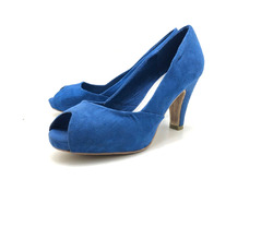 Tamaris Damen Halbschuh Pumps Absatzschuh High Heels Blau Gr. 37 (UK 4)