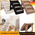 Faltbare Hundetreppe Einstiegshilfe Haustiertreppe Hunderampe Hundeeinstieg NEU